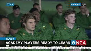 Rugby Academy players ready to learn