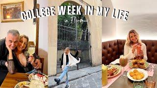 STUDY ABROAD VLOG || COLLEGE WEEK IN MY LIFE sam comes to florence, xmas gifts ideas, good food