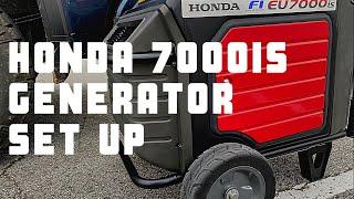 Honda 7000is Generator Set Up