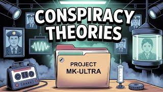Conspiracy Theories For Sleep | The Chilling Truth Behind MK-ULTRA | Black Screen With Rain