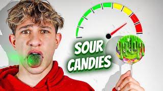 WE TRIED THE MOST SOUR CANDIES !!