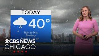 Ending the year with rain and afternoon snow showers in Chicago