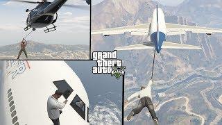 GTA V - Hijacking aircrafts with grappling hook