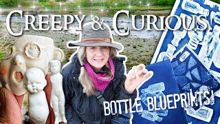 MUDLARKING Weird Dolls & Bubbly Bottles! + Making Bottle Blueprints - Cyanotypes with our finds!