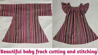 Kids baby frock cutting and stitching/3-4 year old girl dress cutting and stitching