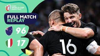 All Blacks' 14 tries stun the Azzurri | New Zealand v Italy | Rugby World Cup 2023 Full Match Replay