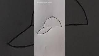 Cap drawing with D letter #creativeart #super #clever #ideas #mostpopular #rongdhonuartanddrawing