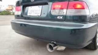 SRS Honda Civic 92-00 2/4DR EX catback exhaust system TYPE RE