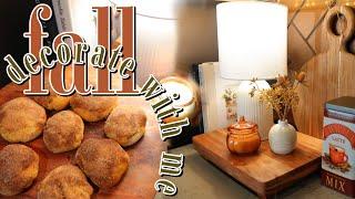 FALL DECORATE WITH ME 2022 | DECORATING FOR FALL | Kitchen fall decor & baking