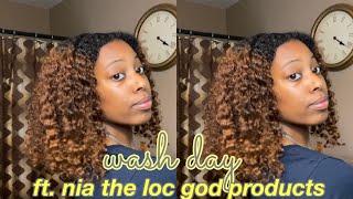 Wash Day Ft. Nia the Loc God Products ! | Natural Hairstyles | Mia Ashanti .