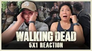 My Wife Watches *THE WALKING DEAD* For The First Time | 5x1 Reaction | No Sanctuary