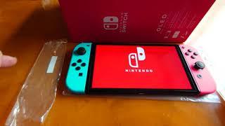 Nintendo Switch OLED The first time you power up / Boot / start - USA Models 2021 October 17