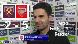 Mikel Arteta Post Match Interview West Ham United 2 vs 5 Arsenal 30/11/2024