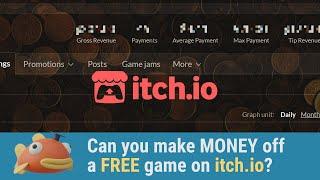 Can you make MONEY off a FREE game on itch.io?