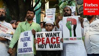 Pro-Palestine Demonstrators From Several Islamic Organizations Protest In Kolkata, India