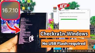 CheckRa1n-Windows Jailbreak iOS 16.7.10 - iOS 15 got successful | No USB Flash PC required