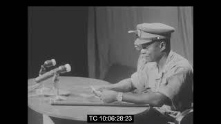 Lt. Gen. Kotoka & Col. Afrifa Make TV Broadcast On 1st Anniversary Of Anti-Nkrumah Coup | Feb. 1967