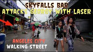 Skyfall Bar attacked Georgy on the first day in the Philippines.Angeles city.