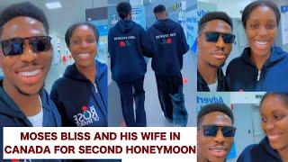 Moment Moses Bliss And His Wife Marie Wiseborn Lands in Canada For Second Honeymoon #mosesbliss