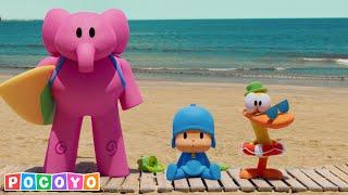  Pocoyo découvre le MONDE RÉEL pour la première fois  | L'île aux dragons | Pocoyo  pour enfants