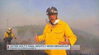 Lester Holt's last nightly news broadcast