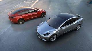Tesla Model 3 electric car unveiled by Elon Musk