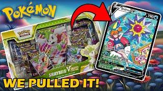 CHASE PULL AGAIN!? Shaymin VStar Premium Collection (Pokemon Card Opening)