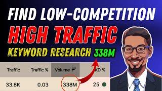 Find low-competition keywords with high traffic | keyword research | keyword research for seo