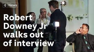 Robert Downey Jr full interview: star walks out when asked about past