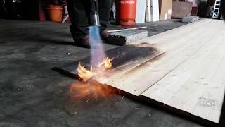 charring timber siberian larch -  Shou Sugi Ban
