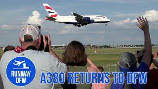Runway DFW Replay: ️ A380 makes triumphant return to DFW Airport