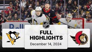 NHL Highlights | Penguins vs. Senators - December 14, 2024