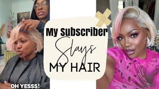 Day 15 | My subscriber slays my hair 