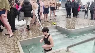 ICE HOLE BATHING 2024/ #252 WINTER SWIMMING/ COLD WATER/ EPIPHANY BAPTISM/