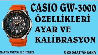 CASIO GW-3000 AYAR VE ÖZELLİKLERİ