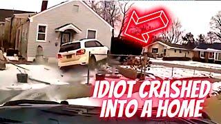 IDIOT crashed into a home --- Driving Fails & Lessons Learned! #1296