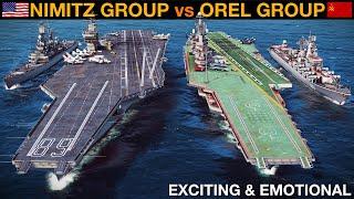 Sea Power | 1980's US Nimitz Carrier Group vs 1980's Soviet Orel Carrier Group (Naval Battle 142)