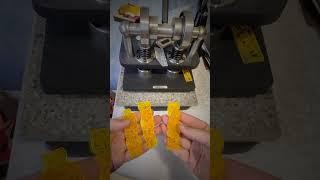 Тестовый оттиск 3х составного клише для кожи
