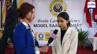 Participant Student from Brainland Academy sharing her experience about  BLA Model SaaRC Summit