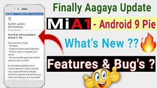 Xiaomi Mi A1 Android 9 Pie Official Stable OTA Update | new features, bug's, tricks..!!!