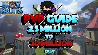 COMPLETE PVP GUIDE |  HOW TO GET 30M BOUNTY FAST (Blox Fruits)