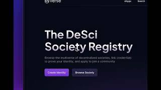 Create a Digital Academic Identity with Verse