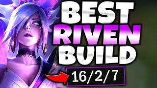 BEST RIVEN BUILD TO 1V9 YOUR NEXT SOLOQ GAMES!  S13 RIVEN TOP GAMEPLAY! (Season 13 Riven Guide)