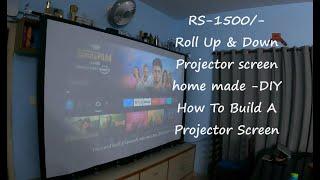 DIY Roll Up Projector screen home made How To Build A Projector Screen #projectorscreen #malayalam