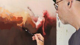 EXPERIMENTAL Floating Woman Oil Painting Process