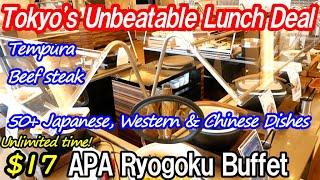 Tokyo's Best Value Lunch Buffet: 50+ Dishes for Under $17 at APA Ryogoku – Enjoy Unlimited Time!