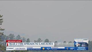 Blue 2 Fire burning more than 1,400 acres near Ruidoso