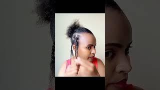 Cute hairstyles for natural hair #shorts #shortsafrica #youtubeshorts