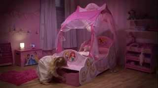 Disney Princess Carriage Toddler Bed with Storage Opener