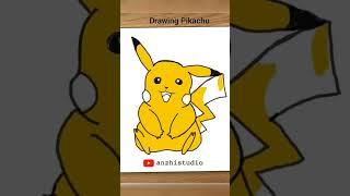 How to draw and coloring Pikachu